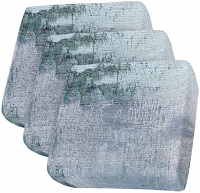 Kewadony 3 Pcs Blue Sofa Seat Covers Waterproof Non-Slip Stretchy