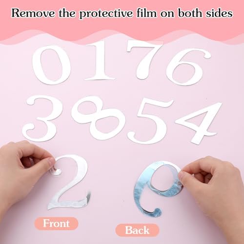 37 Inch 0-9 Silver Birthday Cake Toppers