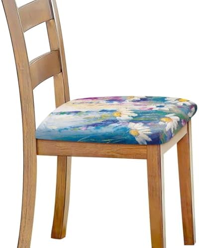 Premium Stretchable Dining Chair Seat Covers 6 Pack