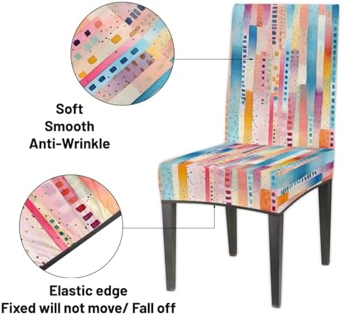 Tavisto Vibrant Skyline Canvas Chair Covers Set of 6 1