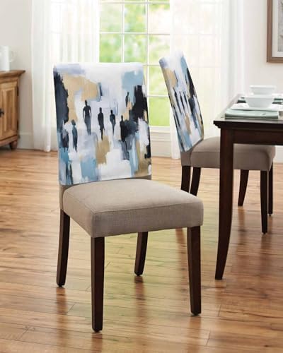 Modern Canvas Chair Covers Set of 4 for Dining Room