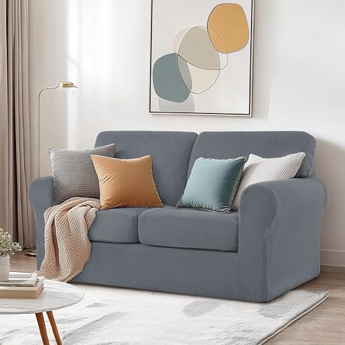 SUBRTEX Stretch Sofa Slipcover Set for Oversize Couch and Loveseat
