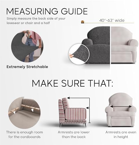PAULATO Loveseat Slipcover - Stretch Cover - Venezia Cream