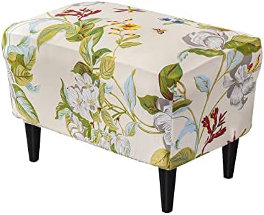 CRFATOP Large Ottoman Chair Cover with Elastic Bottom