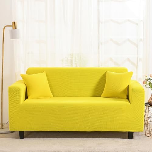 Stretch Sofa Slipcover 35-55 Inch Pet Friendly Yellow