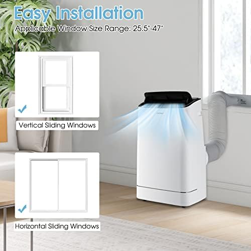 COSTWAY 15000 BTU Portable AC with Heat and Dehumidifier 1