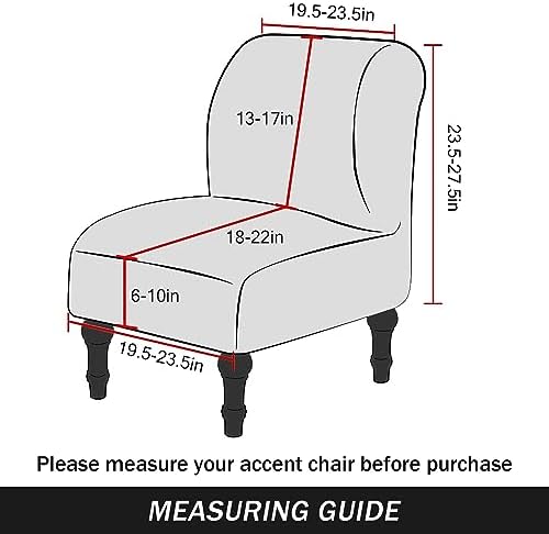 PENDEJATO Armless Chair Covers Christmas Pattern