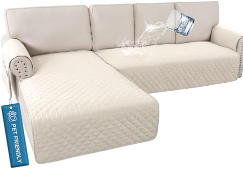 HVERSAILTEX L Shape Sofa Cover 2-Piece Waterproof