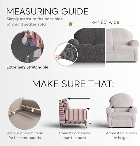 Mamma Mia Blue Sofa Slipcover - Stretch Fit Protector