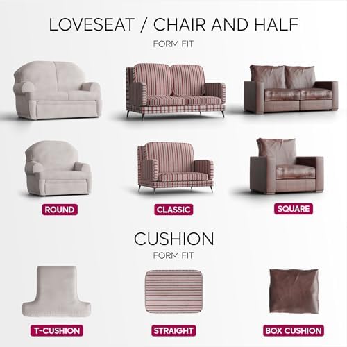 PAULATO Loveseat Slipcover - Stretch Cover - Venezia Cream
