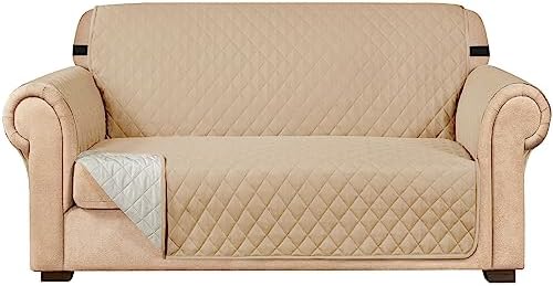 SUBRTEX Reversible Sofa Slipcover with Elastic Straps
