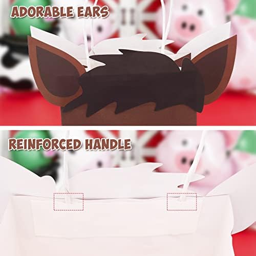 Faisichocalato Farm Animal Party Bags with Handles