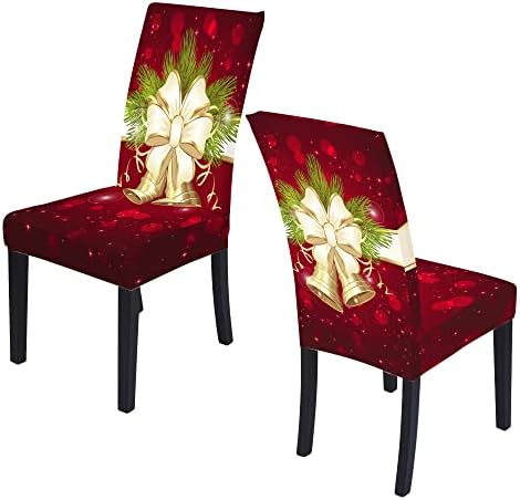 Muuyi Christmas Chair Covers 8 Pack Stretch Slipcovers