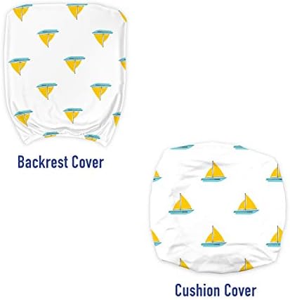 Ambesonne Sailboat Office Chair Slipcover Modern Design