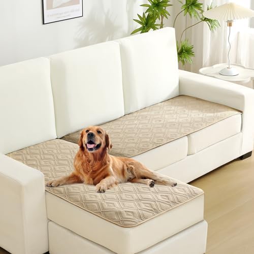 LPMOERA Waterproof Pet Sofa Cover Beige 30x70 Inch