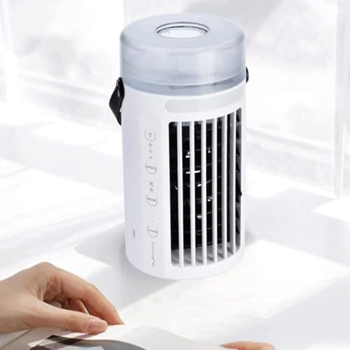 Mini Air Conditioner Fan with USB Power and Night Light