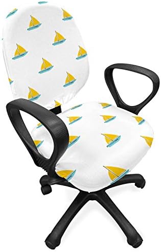 Ambesonne Sailboat Office Chair Slipcover Modern Design