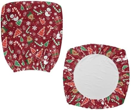 Talayituse Snowman Deer Office Chair Cover Set