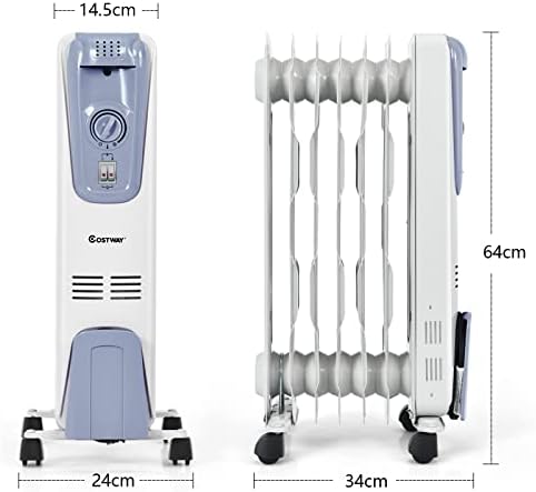 KOTEK 1500W Oil Filled Radiator Heater for Bedroom