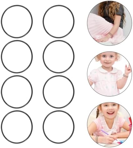 BESPORTBLE 10 Piece Black Silicone Bracelet Set