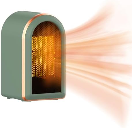 Efficient PTC Ceramic Space Heater with 2 Modes - 800W1200W Green