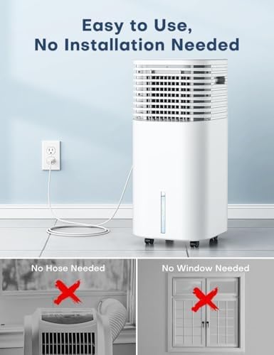 CENSTECH Windowless Evaporative Cooler with 4 Modes and 3 Speeds 1