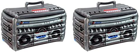 Beistle Inflatable Cooler with 80s Boom Box Design