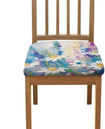 Premium Stretchable Dining Chair Seat Covers 6 Pack