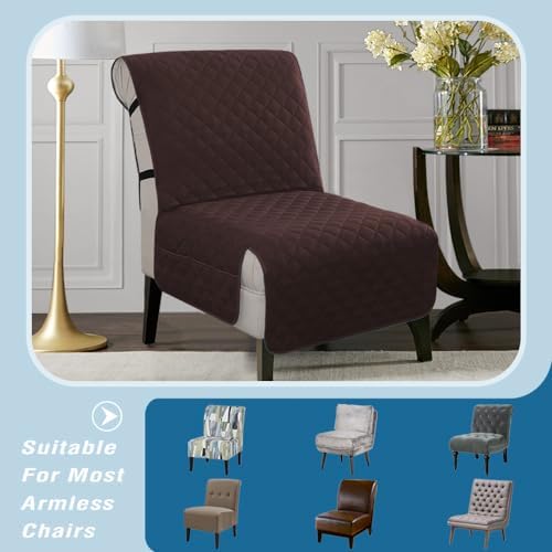 HVERSAILTEX Reversible Water Resistant Chair Cover with Pockets and Anti-Slip Buckle