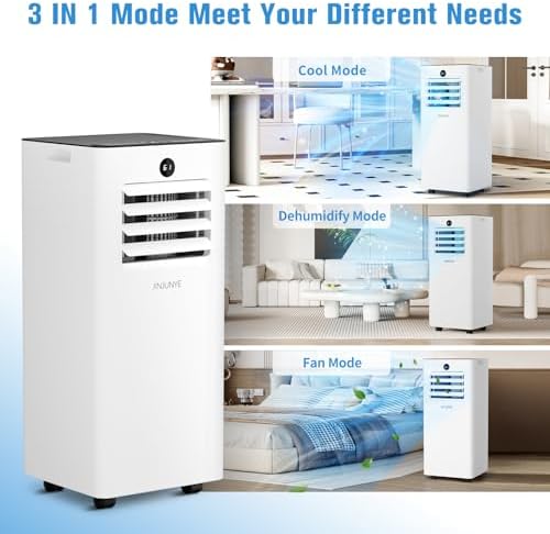 JINJUNYE 10000 BTU Portable AC 3 In 1 Cooling Dry Fan