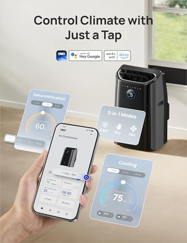 Dreo Portable AC Unit 12000 BTU Smart Cooling for Bedroom