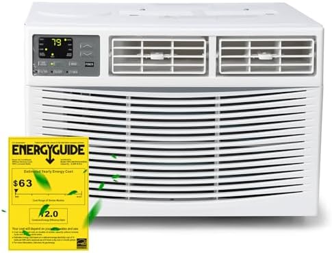 8000 BTU Window AC Unit for Bedroom and Living Room