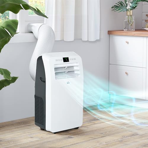 HOMCOM 11500 BTU Portable AC with Dehumidifier and Fan 1