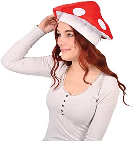 Beistle Unisex Plush Mushroom Hats for Party Fun