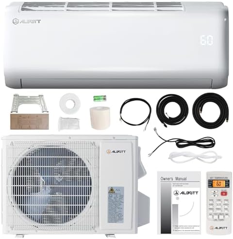 Albott 9000 BTU Mini Split AC Heat Pump Inverter Ductless System