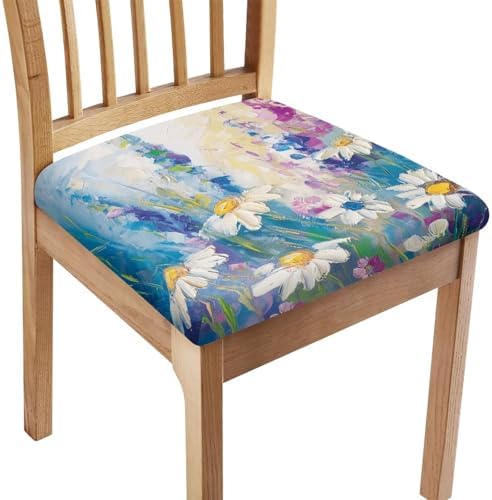 Premium Stretchable Dining Chair Seat Covers 6 Pack