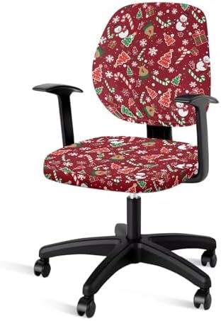 Talayituse Snowman Deer Office Chair Cover Set