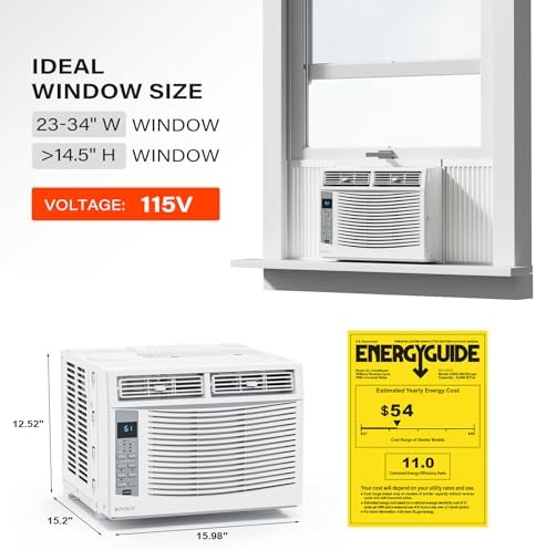 ROVSUN Smart 6000 BTU Window AC with WiFi and App Control 1