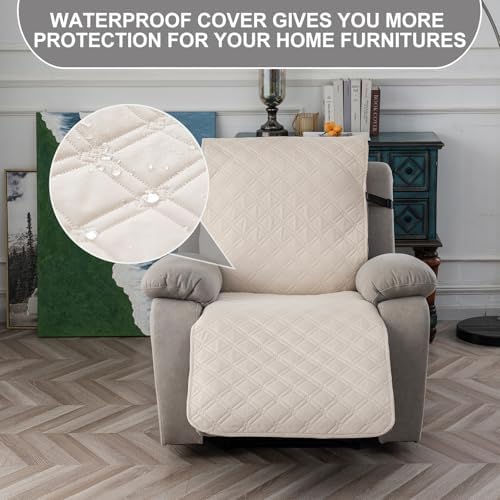 Recliner Chair Cover Waterproof Non-Slip Pet Protector for Living Room