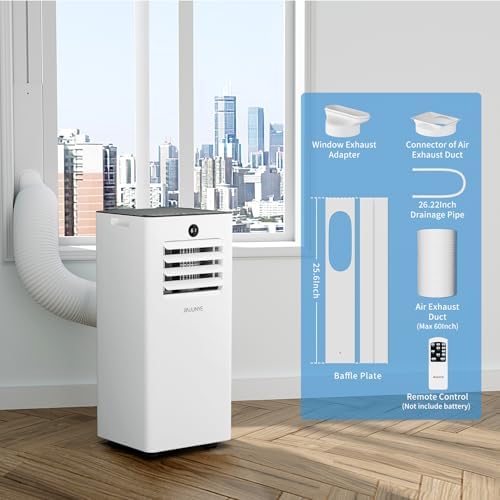 JINJUNYE 10000 BTU Portable AC 3 In 1 Cooling Dry Fan