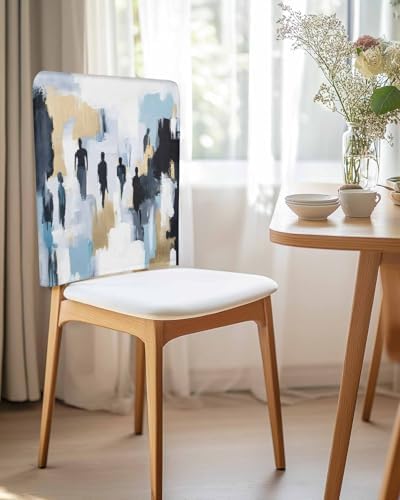 Modern Canvas Chair Covers 4 Pack for Dining Room and Kitchen 1