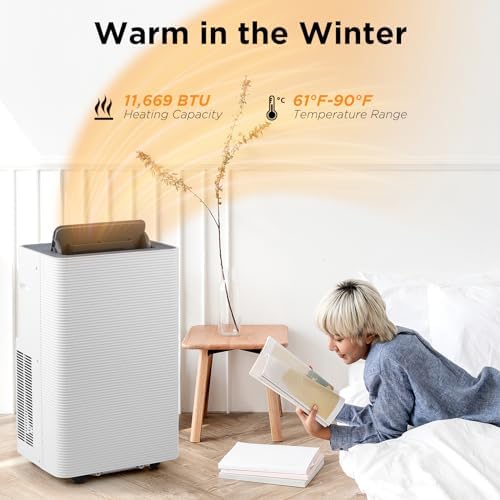 TURBRO Finnmark 14000 BTU Portable AC Heater with Dehumidifier