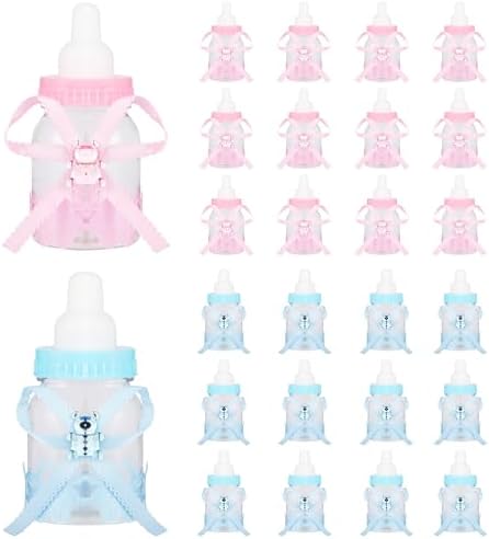 LASLU 24pcs Feeder Style Candy Bottle Baby Shower Favors