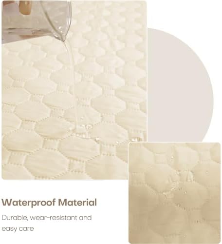 Ycosy Waterproof Quilted Sofa Cover for 3 Cushion Couch