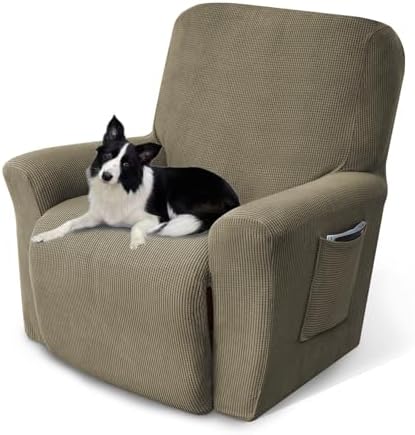 Recliner Chair Cover for Lazy Boy Recliner Khaki 1 Piece