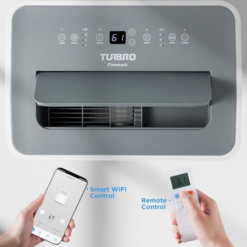 TURBRO Finnmark 14000 BTU Portable AC Heater with Dehumidifier