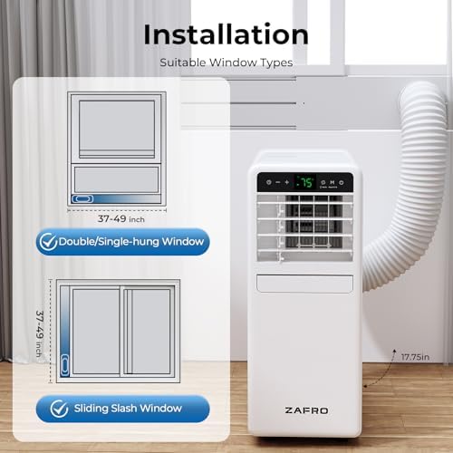 ZAFRO 12000 BTU Portable Air Conditioner with 3-in-1 Functionality