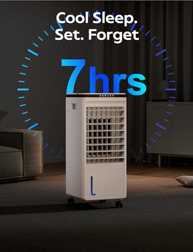 Slkdrft Portable Air Cooler with 7H Timer and 4 Modes 1
