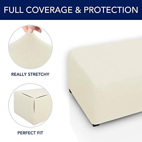 PureFit Super Stretch Stool Cover - Large Ivory