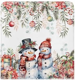 Red Snowman Christmas Chair Covers Set of 4